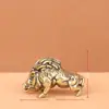 Estilo Vintage Cerdo Mitológico Negro Bajie Prototipo Jabalí Adorno de Latón Escultura de Cobre Mascota de Té Utensilios de Cobre Antiguos Coleccionable