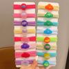 Lazos para el cabello lindos para niños, color caramelo dulce, lazos para el cabello para niñas, gomas para atar el cabello, tendones que no lastiman al bebé, anillo para el cabello de alta elasticidad