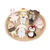 Lindo Broche de Tela de Dibujos Animados de Oveja Gato Pingüino Muñeco Accesorio Colgante para Bolsa Estilo Coreano Accesorios para Ropa Venta al por Mayor