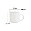 Taza de Agua de Hierro Esmaltado Clásica Jarra de Té Nostálgica Antigua Cepillado de Dientes Infantil Personalizada Personalizada Vasos para Enjuague Bucal Licor Hogar