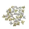 Plástico CCB pequenas contas de borboleta geométricas perfuradas transfronteiriças DIY acessórios para pulseira colar de joias artesanais
