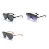 Nuevas Gafas de Sol de Lente Único Transfronterizas Europeas y Americanas de Moda para Mujer, Gafas de Sol de Moda de Marco Grande de Alta Gama para Protección Ocular Ciclismo
