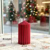 Velas Aromáticas Rayadas Borgoña Personalizadas, Luz de Mesa Creativa con Fragancia para Bodas, Regalo de Alta Gama para Niñas