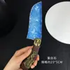 Adaga de Obsidiana Pedra Bruta de Obsidiana Polida Modelo de Faca Garra Sem Lâmina Csgo Artesanato de Cristal Atacado