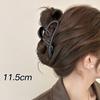 Pinza de Tiburón de Diseño Coreano de Moda, Lujo Ligero 2025 Nuevo Flor Grande Bloqueo de Color Pinza para el Cabello al por Mayor