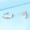 Pendientes asimétricos de diamantes de plata esterlina S925 de estilo coreano para mujer, elegantes y modernos, sencillos y combinables, joyería Tremella.