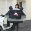 Cochecito de Batería Pequeño para Todas las Estaciones, Cubierta de Parabrisas para Coche Eléctrico, Cubierta de Invierno, Emma Impermeable Yadi Felpa Plus Patrón de Dibujos Animados