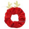 Yanxi-Tiara Fofa de Galhos de Rena de Natal Scrunchie de Floco de Neve Estilo Europeu e Americano Acessório de Cabelo Elástico Prendedor de Rabo de Cavalo de Tricô Transfronteiriço