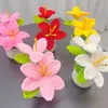 Planta Mini Maceta de Flor de Lirio Tejida a Crochet con Hilo Hecha a Mano Transfronteriza, Decoración de Escritorio de Casa Coche Regalo, Planta Artificial en Maceta