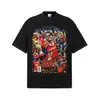 Coleção Estrela Campeão da Copa do Mundo Stevie Camiseta de Manga Curta Retro Americana Transfronteiriça Impressão Direta Digital Roupas Masculinas