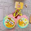 Bolsa de monedas de Garfield para descompresión Llavero creativo Llavero Juguete exquisito IP popular genuino Autorizado Regalo pequeño