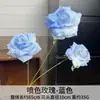 Diseño de Escena de Boda con Flores Artificiales Azules, Arreglo de Piso con Flores Falsas, Phalaenopsis, Tulipanes, Arreglo Floral Decorativo Suave