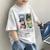 Camiseta de Manga Corta para Niños Verano 2026 Nuevo Estilo para Niños Mayores, Top Delgado de Dibujos Animados Fresco y Moderno para Niños