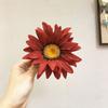 Tocado Rojo Retro de Lirio Araña Pinza para el Cabello de Flor Roja Tocado de Flor Estilo Chino Qipao Nuevo Estilo Antiguo Chino Accesorios para el Cabello de Kimono
