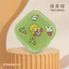 Joyero portátil de alta gama, pequeño joyero de plástico cuadrado, gran capacidad, para cosméticos, antipolvo.