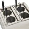 Olla comercial para fideos, olla de gas inteligente de seis quemadores para fideos controlada por temperatura de escritorio, máquina multifuncional de sopa de fideos de escritorio