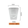 Copa de vino blanco creativa comercial copa para beber resistente una Copa copa tragos copa pequeña de vino transparente Copa Maotai copa de balón Copa bala