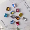 Azucarero 6*8 Rectangular Esquina Recta Pedrería para Uñas Cubitos de Hielo Caramelo de Roca Pedrería de Punta Inferior Súper Brillante Vidrio K9 Decoración de Uñas