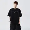 2026 Verano Nueva Camiseta de Manga Corta Bordada para Hombre Camisa de Media Manga para Pareja Marca de Moda Top Juventud Marca de Moda Trendy Top