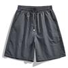 Shorts de Verano de Seda de Hielo Transfronterizos para Hombre, Delgados, Transpirables, Modernos, Americanos, de Secado Rápido, Casuales, Deportivos, Holgados, Pantalones de Cinco Puntos