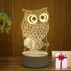 Presente Criativo Luz Noturna 3D para Atividades de Feriado Infantil, Luz Noturna Pequena USB de Natal com Logo Impresso em LED