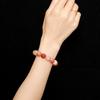 Pulsera de Jade Coral Natural Más Vendida Transfronteriza Multicolor Unisex de una Sola Vuelta Joyería de Cuentas de Piedra Natural al Por Mayor