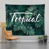 Tela de fondo de plantas verdes estilo Ins tela colgante lienzo tela de decoración para sala de transmisión en vivo tela para escena de cabecera de dormitorio tapiz personalizado con imagen proporcionada