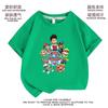 Roupas de Anime Desenho Animado Camisetas de Manga Curta para Meninos Verão 2024 Novo Estilo Algodão de Meia Manga para Bebês Roupas de Verão para Crianças Meninas Modernas