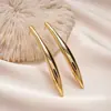 Brincos de Tarraxa Geométricos Brilhantes Banhados a Ouro Real 18K, Estilo Europeu e Americano, Simples e Únicos com um Toque de Luxo