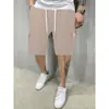 Novedad de Verano Pantalones Cortos Casuales de Múltiples Bolsillos para Hombre Color Sólido Pantalones de Hombre para Hombre