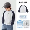 Camiseta Youou para niño, estilo primavera y otoño, top de algodón puro para bebé, ropa de otoño de manga larga para niños, ropa para niños, moda de otoño para niños