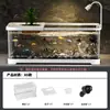 Acuario premium para sala de estar, acuario ecológico para uso doméstico, pecera para goldfish que mejora el oxígeno y crea olas, modelo de escritorio con paisaje de arroyo natural