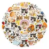152 Peças de Adesivos Fofos de Gatos com Tema de Comida para Decoração, Adesivos Criativos DIY para Celulares