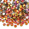 Rhinestones Redondos Planos Serie Roja al por Mayor para Uñas Artísticas DIY Accesorios de Rhinestone de Cristal