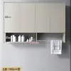 Gabinete de lavandería de aluminio tipo panal, gabinete complementario para lavadora de balcón, combinación de lavabo integrado con tabla de lavar, gabinete de baño