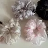 Scrunchie de Rede Bolha Coreano para Mulheres, Prendedor de Cabelo Exquisito de Alta Qualidade, Scrunchie de Organza, Acessório de Cabelo Elástico