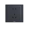 Schneider Electric Serie Yiyi Panel de Interruptores de Enchufe de Pared Gris Tipo 86 Cinco Agujeros Oculto USB Tres Agujeros