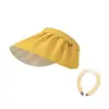 Chapéu de Proteção Solar Estilo Zhao Lusi para Mulheres, Viseira de Sol de Verão com Proteção UV, Chapéu de Sol de Verão