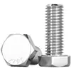 En stock tornillos de hexágono exterior de rosca completa DIN933 M3-M18 tornillos de hexágono exterior tornillos de acero inoxidable 304
