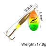 Señuelo Cuchara Giratoria Ftk para Lanzamiento a Larga Distancia, Spinner Ponderado para Pargo Negro, Carpa Cruciana y Lubina, Transfronterizo