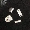 Gancho de Calça de Três Pontas de Aço Inoxidável em Estoque, Fivela de Calça de Metal, Fivela de Gancho de Calça de Uniforme, Conjunto de Botões de Carcela de Quatro Peças