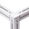 Conector de ángulo recto tridimensional de perfil de aluminio conexión de ángulo empotrada de aluminio aleación de aluminio 4040 piezas de fijación l personalización de procesamiento