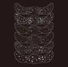 Pegatinas de Tatuaje de Pecas Estilo Nuevo Europeo y Americano Transfronterizas con Foil Dorado y Plateado para Fiesta Maquillaje Facial Brillante Pegatinas de Tatuaje Temporales