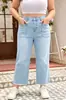 AliExpress Wish Roupas Femininas Primavera Outono Europeu Americano Confortável Não Apertado Calças de Perna Larga Bolso Canguru Jeans Casual Retrô Tendência