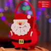 Nueva bolsa de fieltro navideña, bolsa de dulces, bolsa de mano con decoración de manzana de Nochebuena, bolsa de regalo portátil para niños, personalización