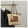 Bolso Cruzado Tejido de Paja para Mujer, Bolso Tote Grande de Capacidad para Viajes Diarios, Nuevo Bolso de Hombro Individual Estilo Transfronterizo, Bolso de Axila