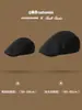 Gorra Adelante con Circunferencia de Cabeza Grande 2025 Nuevo Boina de Cuero PU Estampado de Leopardo Otoño Invierno Gorra de Periodista de Pintor Talla Grande