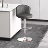 Bancos altos de bar modernos y minimalistas, altura ajustable, giratorios, de patas altas, adecuados para uso doméstico, mostradores de caja, uso comercial, con respaldos acolchados