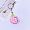 Llavero Colgante Creativo Luna Sanrio Lindo Gato KT Kulomi Llavero para Bolso Colgante Empujador de Piso Regalo