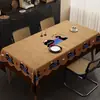 Mantel vintage, impermeable y a prueba de aceite, no necesita lavado, diseño de dibujos animados, nuevo mantel de comedor de alta gama de lujo ligero, cubierta rectangular para mesa de centro